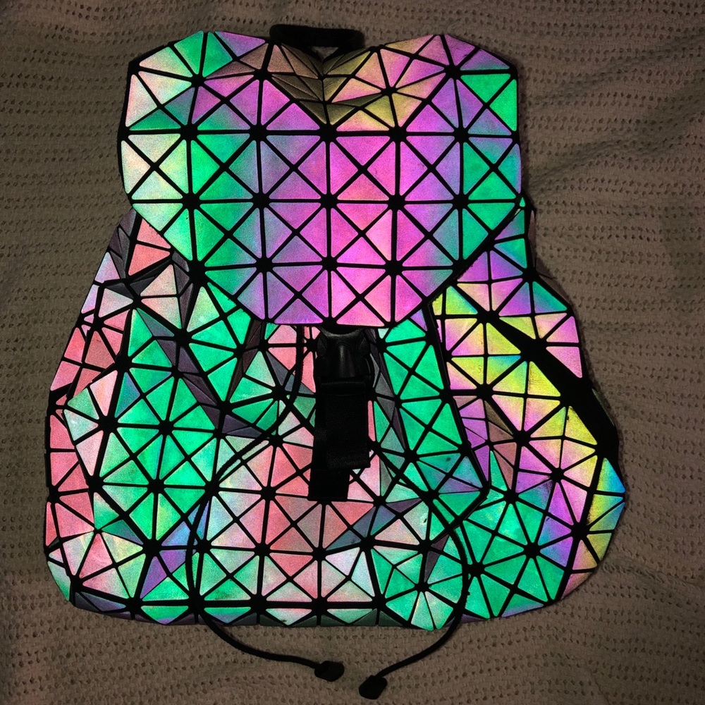 Reflective Geometric Backpack